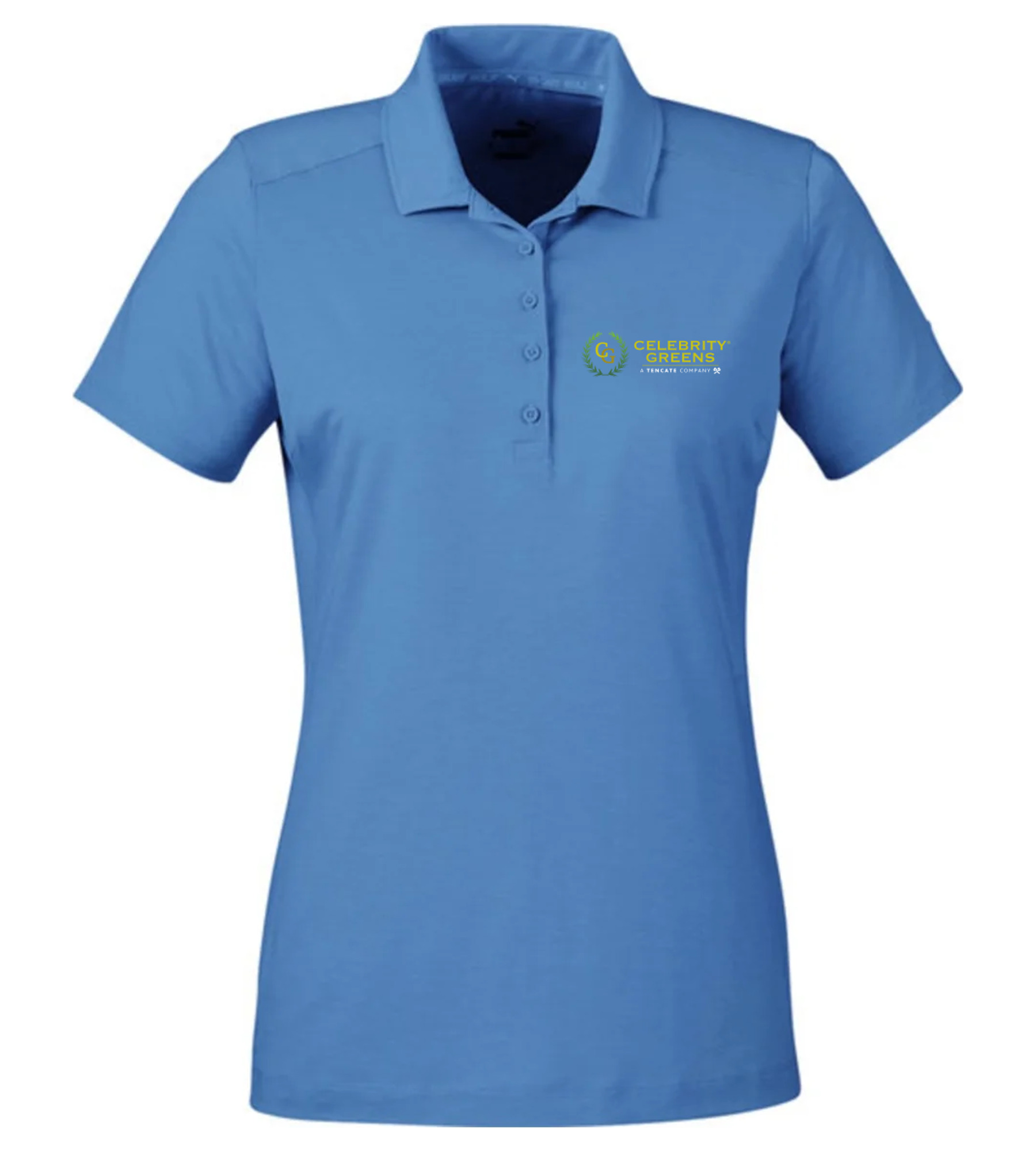 Puma Golf Ladies' Bandon Polo Lake Blue with CG with TenCate